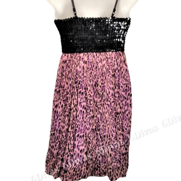 PURPLE Sparkly Glitter Mini Dress Size S or Petite - Picture 3 of 8